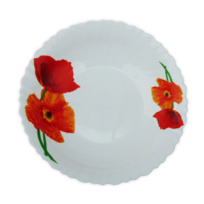 Farfurie Adânca Felul Doi cu Model Floral MACI
