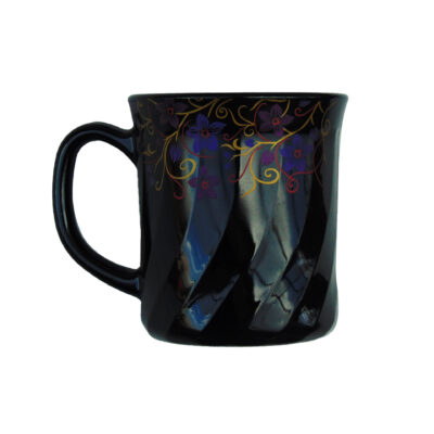 Cana Neagra cu Model Floral MOV