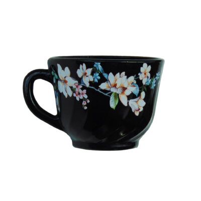 Ceașca pentru Cafea cu Model Floral ALB